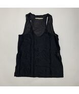 Shades of Grey by Micah Cohen Women Black Tank Top Medium Mesh Sheer - $22.18 CAD