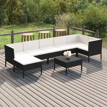  Garden Lounge Set Black and cream white - $753.49