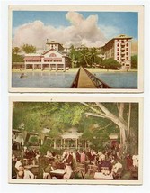 2 Moana Hotel Postcard Rear View And Pier &amp; Flashlight News Years Eve Party  - £22.15 GBP