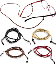 Halisis Eyeglasses Holder Strap – Premium Leather [Pack of 4 + Bonuses] ... - $14.41