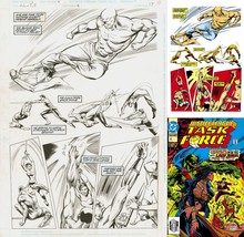 Justice League Task Force #4 JLA Original Art Gabriel Morrissette Dick Giordano - £155.74 GBP