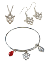 Confirmation 3-Piece Gift Set Girl Dove Holy Spirit Necklace, Earring, B... - $19.99