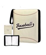 NEW PU Leather Baseball Binder 11x13&quot;, &quot;Holds 900 Cards, 50 Sleeve Organ... - $471.87 MXN