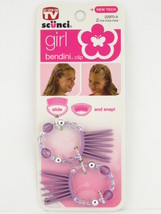 Scunci Girl Bendini Hair Clip - Purple - 2 Pcs. (22970-A4) - £5.48 GBP