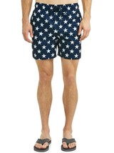 George Men&#39;s Swim Trunks Shorts Size 3XL (48-50) Blue W Stars  6&quot; Inseam - £11.24 GBP