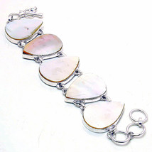 Mother Of Pearl Pear Shape Gemstone Handmade Ethnic Bracelet Jewelry 7-8&quot; SA 484 - £7.91 GBP