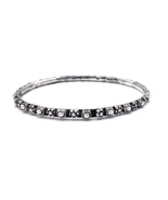 Handcrafted Sterling Silver Bangle Bracelet X SMALL 2.25 in - $43.56