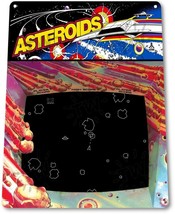 Asteroids Classic Arcade Marquee Game Room Man Cave Wall Decor Metal Tin... - $11.95