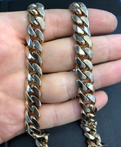 11.92mm 14k YELLOW GOLD SOLID 24&quot; MIAMI CUBAN LINK MENS CHAIN  199.8 g - £7,953.19 GBP