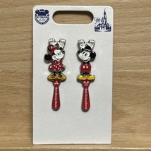 Walt Disney World 50th Anniversary Minnie and Mickey Back Scratcher Pin Set - £12.20 GBP
