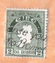 Used Ireland Postage Stamp (1922) 2p Map of Ireland - Scott # 68 - £1.53 GBP