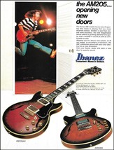 1983 Ibanez AM Stagemaster series AM205AV AM50BS guitar ad John Bushnell - $4.50