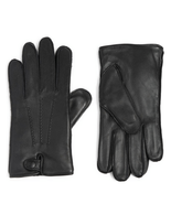 UGG Faux Fur Lined Leather 3 Snap Smart Tech Glove, Black, Size Medium, NWT - $108.04 CAD