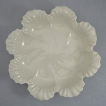 Lenox Scalloped Cabbage Leaf Oyster Plate Bowl Dish Ivory 10.5&quot; Blue Backstamp - £22.12 GBP