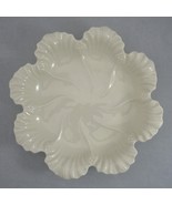 Lenox Scalloped Cabbage Leaf Oyster Plate Bowl Dish Ivory 10.5&quot; Blue Bac... - £21.81 GBP