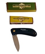 EKA Sweden Compact Folder Sandvik Navy Blue Lockback Knife Valmet Advert... - $522.85 MXN