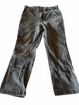Carhartt Pants Mens 36x32 Gray Canvas Carpenter Relaxed Fit Utility Dist... - $39.55