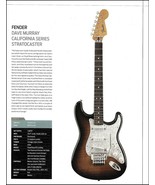 Dave Murray Signature Fender Stratocaster guitar pin-up article with specs - $4.50