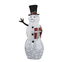 54&quot; LED Lighted Snowman Carrying Gift Box (me) - £293.74 GBP