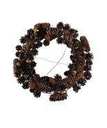 13” Real Pinecone Vintage Christmas Wreath Garland Holiday Walnuts Nuts ... - $19.62