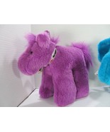 Heartline Crayola Crayon Circus Purple Pony &amp; Teal Elephant Plush Binney... - £44.11 GBP