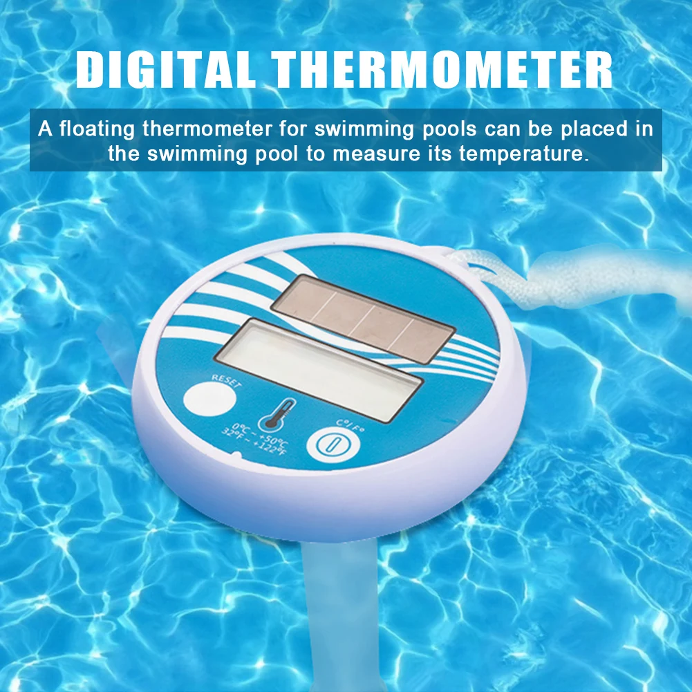 LCD Display Waterproof Digital Thermometer Wireless Swimming Pool Temperature Me - £165.18 GBP