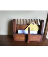 ANTIQUE PRIMITIVE Wood BOX Berry Rake Letter Box Mail  wall hanging - $54.45