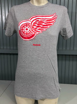 Detroit Red Wings NHL Reebok Small Gray Stretch Top Shirt  - £9.43 GBP