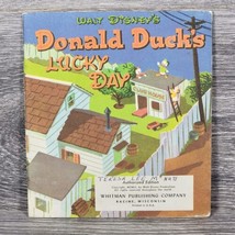 VTG 1951 Walt Disney&#39;s Donald Ducks Lucky Day Paperback Book Whitman Est... - $12.59