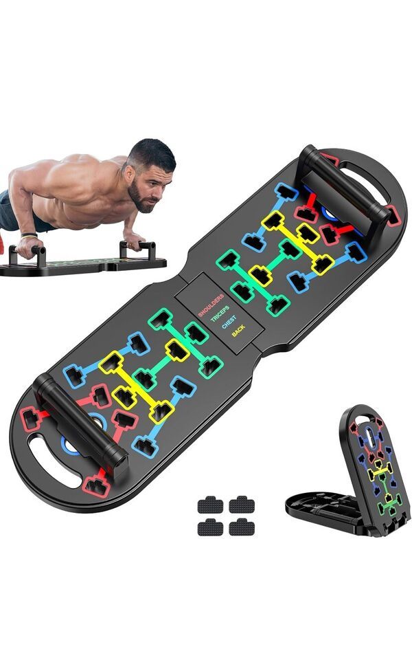 Foldable Push Up Board, Home Gym Push Up Bar, Portable Push up Handles f... - $28.05