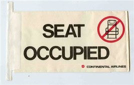 Continental Airlines Unused Motion Discomfort / Barf Bag / Seat Occupied  - £21.80 GBP