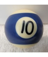 Miniature Pool Ball Small Billiards 1-1/2&quot; Pocket Size 10 BALL BLUE STRIPED - £5.04 GBP