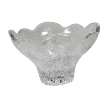 Mikasa Celebrations Christmas Tree Etched Night Collection Footed Candy Bowl 6&quot; - £7.92 GBP