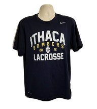 2012 Nike Dry Fit Ithaca College Bombers Lacrosse Adult Large Blue TShirt - £14.61 GBP