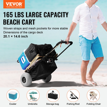 VEVOR Beach Dolly with Big Wheels for Sand, 20.1&quot; x 14.6&quot; Cargo Deck, w/... - $2,015.05 MXN