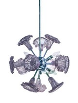 Hanging Fixture Pendant Dale Tiffany Yuri Blossom Round Base Flower 6-Light - £338.12 GBP