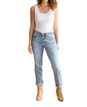 Judy Blue mid rise bleach boyfriend jeans in Light Wash - size 1/25 - £42.92 GBP