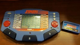 Vintage Jeopardy Tiger Electronic Game 1995 With Cartridge HandHeld Trivia Game. - £7.77 GBP