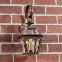 Jr. Town Crier Outdoor Wall Light in Solid Weathered Brass - $7,126.95 MXN
