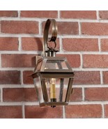 Jr. Town Crier Outdoor Wall Light in Solid Weathered Brass - €325,91 EUR