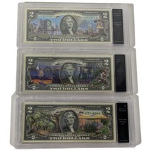 Painted Two Dollar Bill Statehood PA State US Bill Legal Tender $2 GA S ... - $100.09