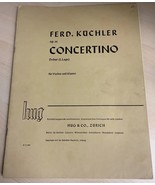 Violin Concertino op14 Fred. Kuchler Copyright 1937 - £5.02 GBP