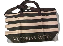 Victoria's Secret Black Pink XL Expandab Tote Shoulder Overnight Bag  - $27.85
