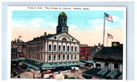 Faneuli Hall The Cradle Of Liberty Boston Massachusetts Postcard - £16.58 GBP