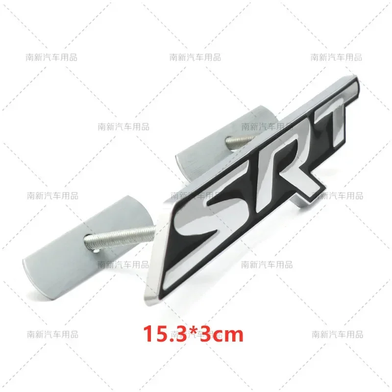 3D SRT Grill Emblem Car Stickers Grille Badge Logo Decal Car Styling For Dodge C