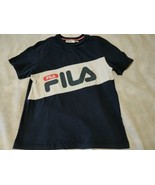 Fila Logo Short Sleeve T-shirt Men's Medium   - £9.43 GBP