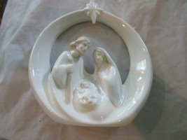 Christian Book Holy Family Porcelain Nativity Display Statue Figurine Brand New - £15.80 GBP