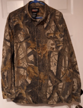 Outfitters Ridge XL Camouflage Shirt Realtree Hardwoods Button Up Hunting Camp - £21.37 GBP