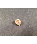 Vintage Gold &amp; Red Colored Fluer De Lis Tie Tack Pin Boy Scouts Q District - £11.98 GBP