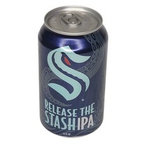 Hop Valley Release Stash IPA Seattle Kraken Empty Beer Can Bottom Opened 12oz - $6.95